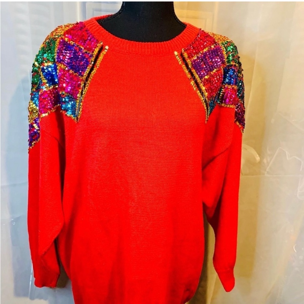 Vintage Celina Wang Sequin Sweater